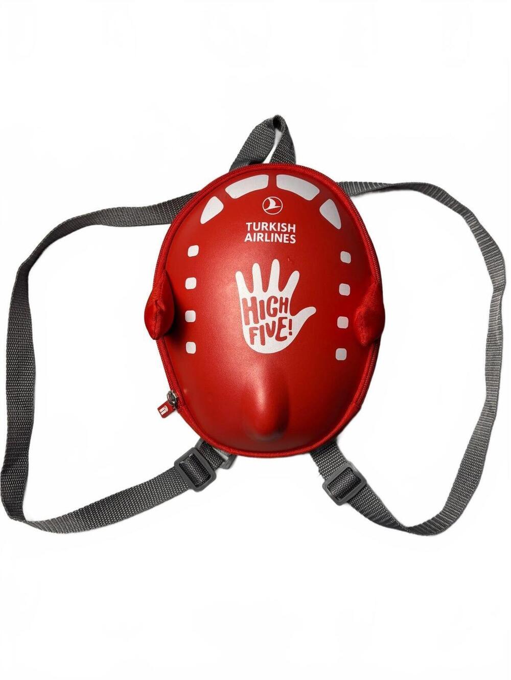 Turkish Airlines High Five Red Backpack with Adjustable Strs